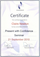 Course Certificate - Presentation Skills